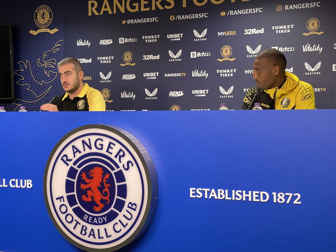 Alashkert coach and striker confident ahead of Ibrox tie